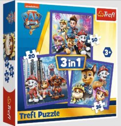 Explore the best puzzle in our collection Trefl 3 Puzzles – Paw Patrol 20, 36 and 50 piece jigsaw puzzle (5900511348613)