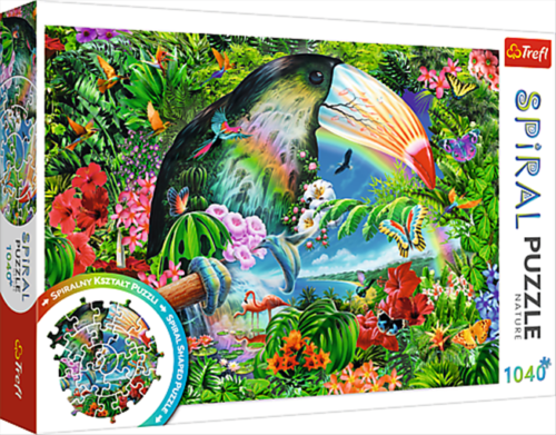 Explore the best puzzle in our collection Puzzle Tropical Animals spiral 1040 (5900511400144)