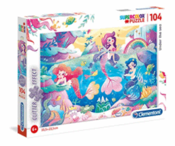Explore the best puzzle in our collection Clementoni  Jewels Puzzle for Children-Mermeids-104 Pieces (8005125201495)