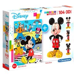 Explore the best puzzle in our collection Puzzle Mickey 104 pieces + 3D model (8005125201570)