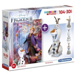 Explore the best puzzle in our collection Clementoni Kids Puzzle 3D Frozen 2 104 Pcs (8005125201709)
