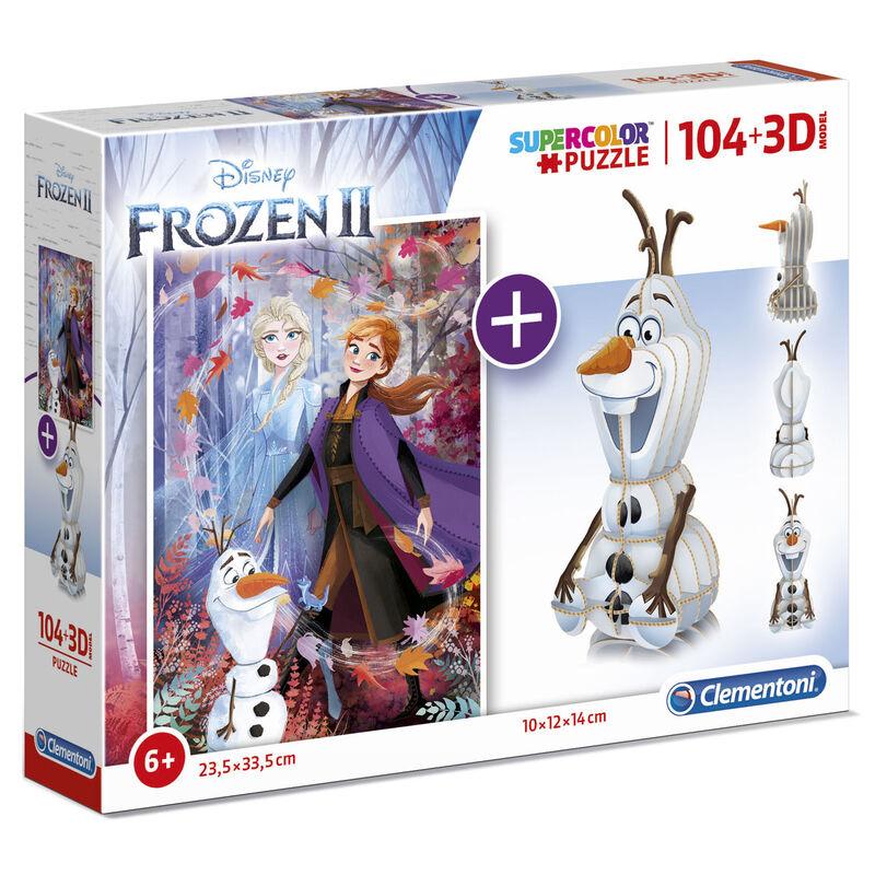 Explore the best puzzle in our collection Clementoni Kids Puzzle 3D Frozen 2 104 Pcs (8005125201709)