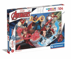 Explore the best puzzle in our collection Clementoni Glitter Puzzle The Avengers, 104pcs (8005125203475)