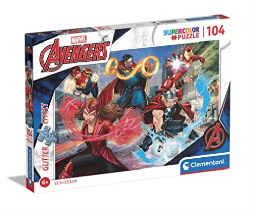 Explore the best puzzle in our collection Clementoni Glitter Puzzle The Avengers, 104pcs (8005125203475)