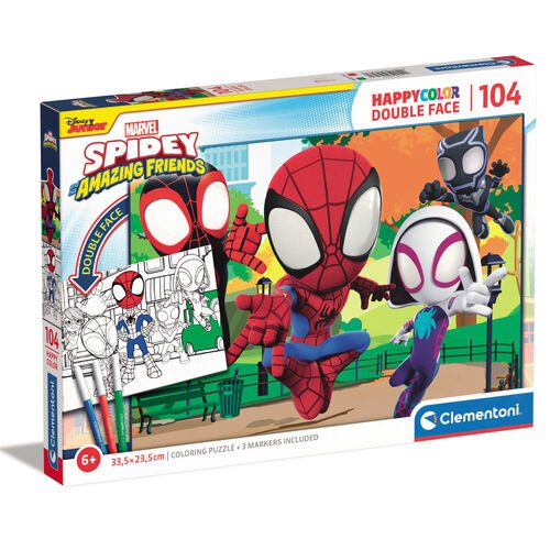 Explore the best puzzle in our collection puzzle 104 pieces HappyColor. Spidey and His Friend Clementoni (8005125257270)