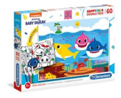 Explore the best puzzle in our collection Baby Shark, Double Face Coloring Puzzle, 60 pcs (8005125260935)