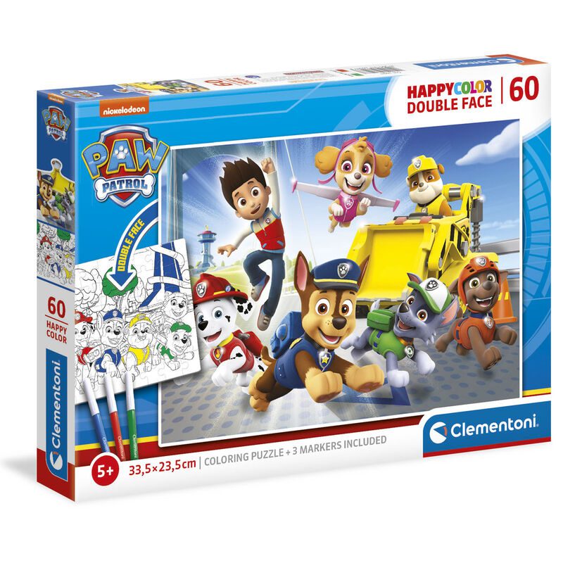 Explore the best puzzle in our collection Clementoni Puzzle Happy Color Paw Patrol (60pc) (8005125260973)