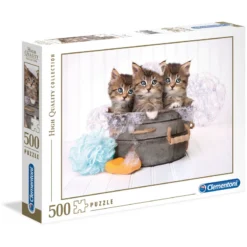 Explore the best puzzle in our collection Clementoni Puzzle  Kittens And Soap 500 Pcs (8005125350650)