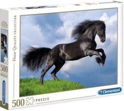 Explore the best puzzle in our collection Clementoni Puzzle  Fresian Black Horse 500 Pcs (8005125350711)