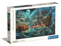 Explore the best puzzle in our collection Clementoni Puzzle 6000 elements High Quality Pirates Battle (8005125365302)