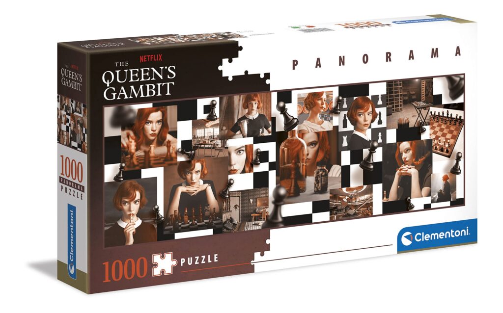 Clementoni Puzzle 1000pieces panorama Gambit Queen's Gambit. Netflix