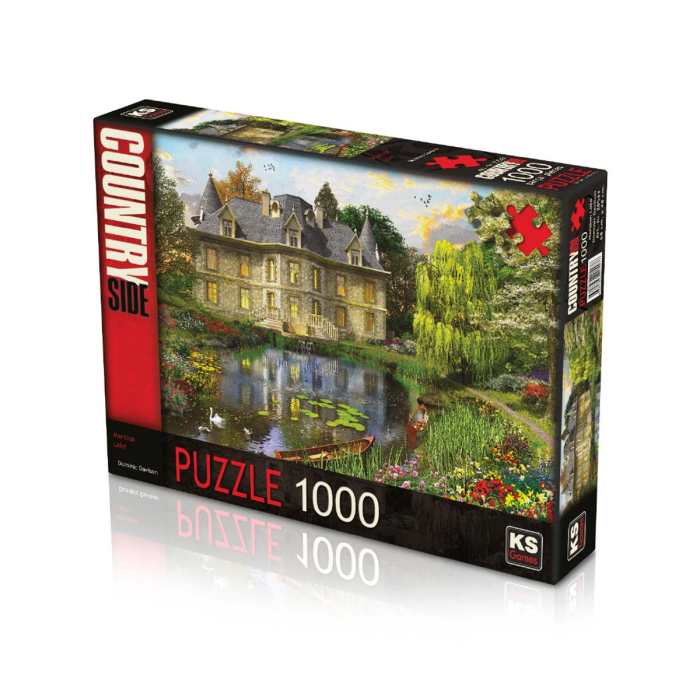Explore the best puzzle in our collection KS 1000 Piece Puzzle Mansion Lake (8681842205437)