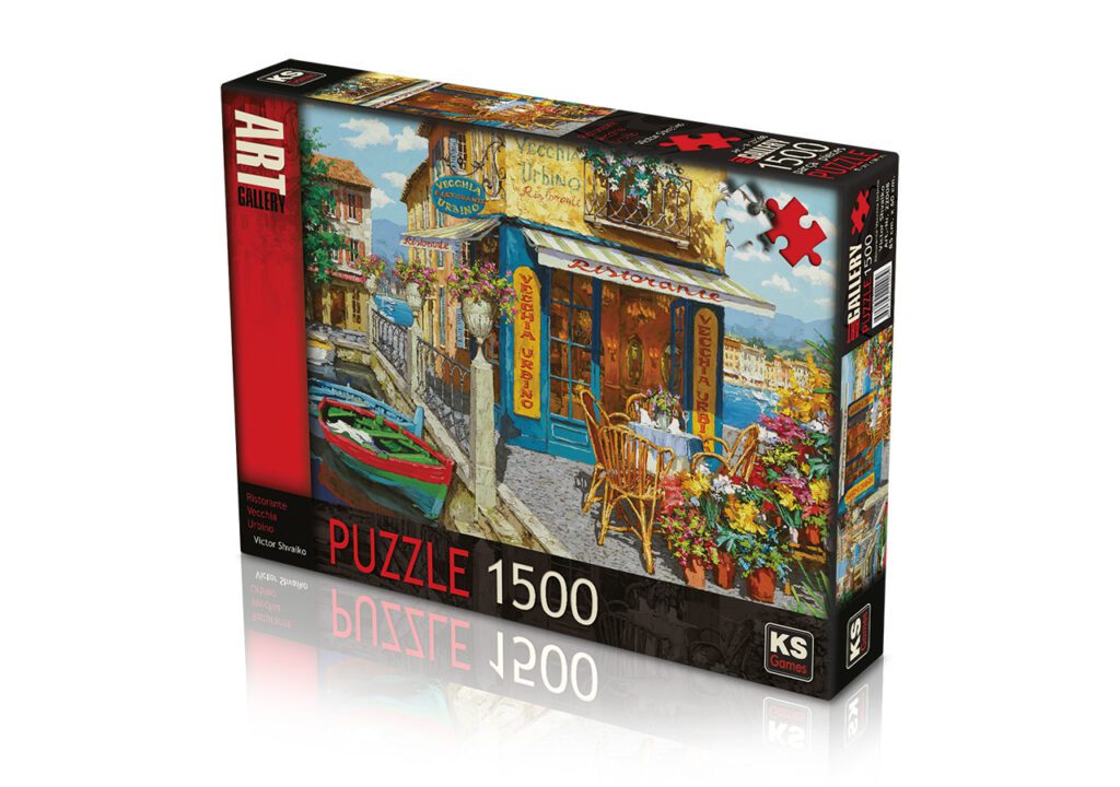Explore the best puzzle in our collection Ristorante Vecchia Urbino 1500 piece jigsaw puzzle (8681842220089)