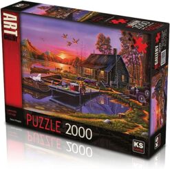 Explore the best puzzle in our collection Lakeside Cottage 2000 piece jigsaw puzzle (8681842225022)