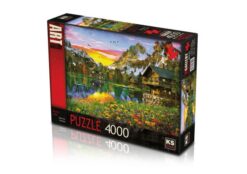 Explore the best puzzle in our collection Alpine Lake 4000 piece jigsaw puzzle (8681842235021)