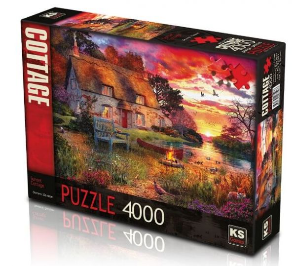 Explore the best puzzle in our collection Sunset Cottage Puzzle (8681842235038)