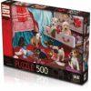 Explore the best puzzle in our collection Puppies in the Bedroom 500 piece jigsaw puzzle (8681842200098)