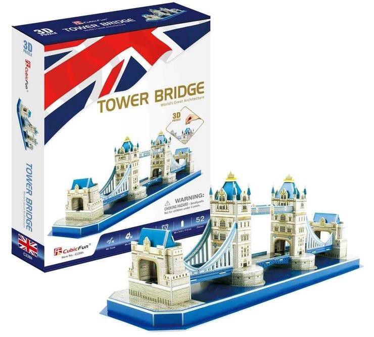 Explore the best puzzle in our collection Tower Bridge (52 pcs) by Cubic Fun (6944588202385)
