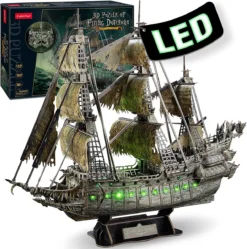 Explore the best puzzle in our collection CubicFun 3D Puzzle The Flying Dutchman with Led Lights Model Kit 360 Pieces (6944588205270)