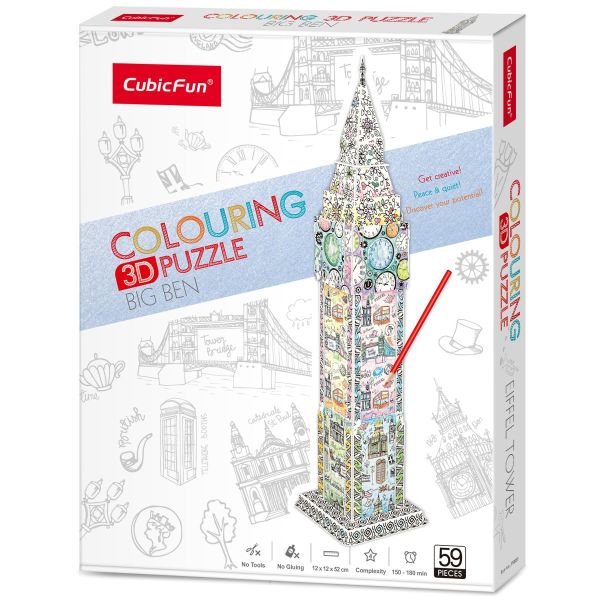 Explore the best puzzle in our collection COLOURING Big Ben (59 Pcs) (6944588206994)