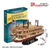 Explore the best puzzle in our collection Mississippi Steamboat Shaped 3D Puzzle 142 Pieces (6944588240264)