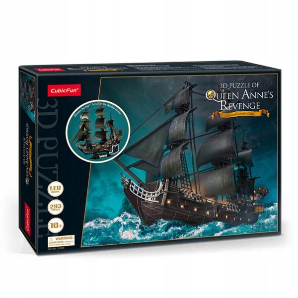CubicFun 3D Puzzle - QUEEN ANNE'S REVENGE PIRATE SHIP