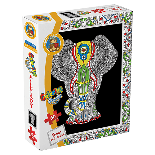 Explore the best puzzle in our collection Elephant – Coloring Puzzle (6223006021440)