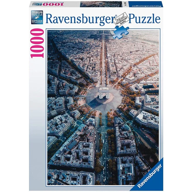Explore the best puzzle in our collection Ravensburger- “Paris seen from above” – 1000 pieces puzzle (4005556159901)