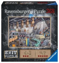 Explore the best puzzle in our collection Exit Puzzle – In the Toy Factory 368 piece jigsaw puzzle (4005556164844)
