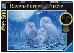 Explore the best puzzle in our collection Ravensburger Adult Puzzle Owls in the Moonlight Starline 500pc (4005556165957)