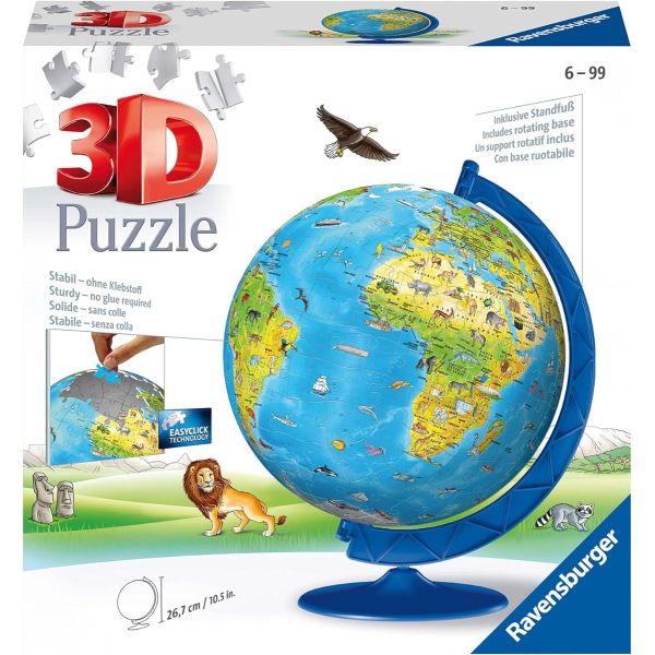 Explore the best puzzle in our collection Ravens burger 3D Puzzle Ball 180 pc Globe (4005556123384)