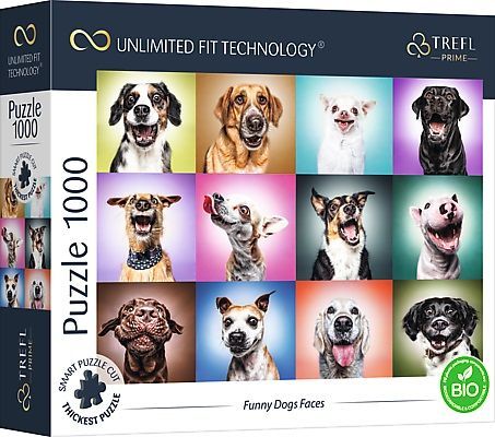 Explore the best puzzle in our collection Trefl Prime Puzzle – Funny Dogs 1000 piece jigsaw puzzle (5900511107067)