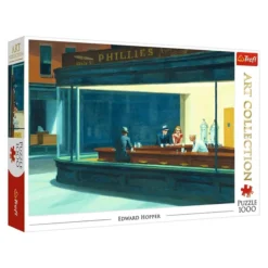 Explore the best puzzle in our collection Edward Hopper – Nighthawks 1000 piece jigsaw puzzle (5900511107470)
