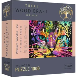 Explore the best puzzle in our collection Wooden Jigsaw Puzzle – Colourful Cat 1000 piece jigsaw puzzle (5900511201482)