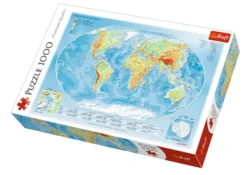 Explore the best puzzle in our collection Trefl  “Physical Map of the World” – 1000 pieces puzzle (5900511104639)