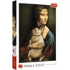 Explore the best puzzle in our collection Puzzle Lady with a Cat (5900511106633)