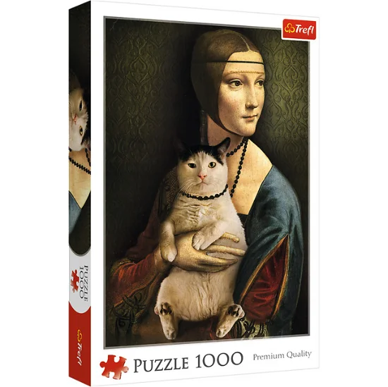 Explore the best puzzle in our collection Puzzle Lady with a Cat (5900511106633)