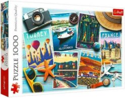 Explore the best puzzle in our collection Holiday Postcards 1000 piece jigsaw puzzle (5900511107142)