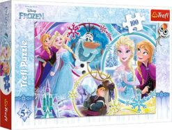 Explore the best puzzle in our collection Puzzle 100 pieces The land of friendship. Frozen  Trefl (5900511163407)