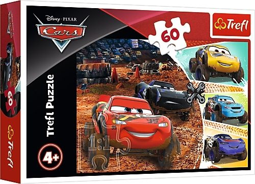 Explore the best puzzle in our collection Puzzle 60 pieces Zygzak McQueen with his Trefl friends (5900511173277)