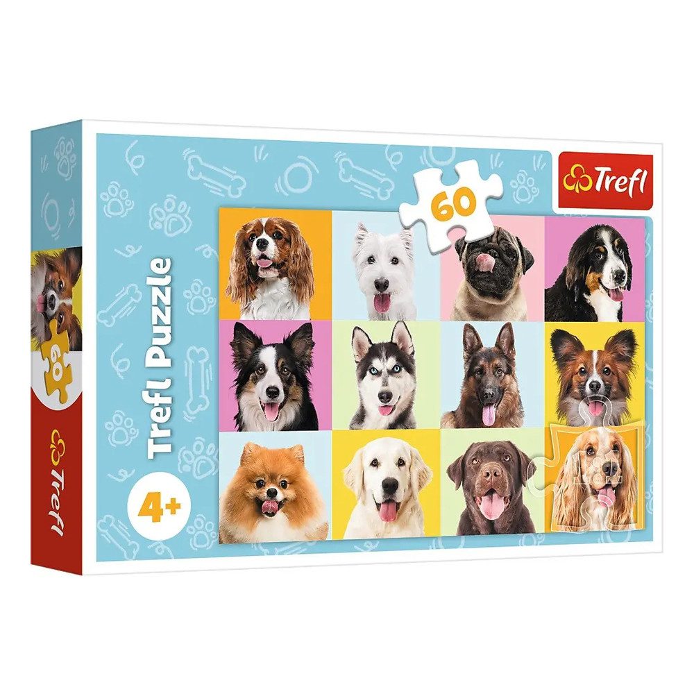 Explore the best puzzle in our collection Puzzle 60 pieces Sweet Trefl dogs (5900511173741)