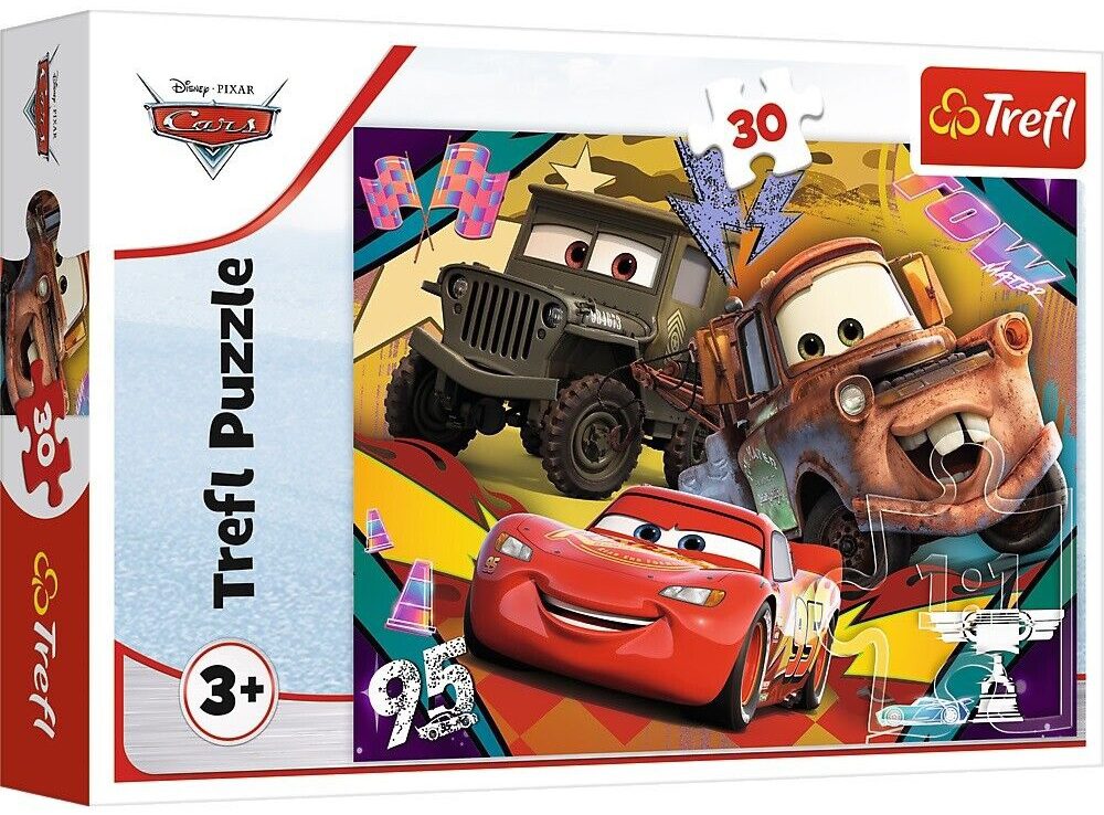 Explore the best puzzle in our collection Puzzle 30 pieces Speeding Trefl cars (5900511182934)