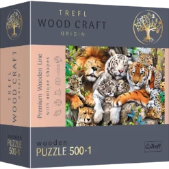 Explore the best puzzle in our collection Wooden Jigsaw Puzzle – Wild Cats in the Jungle 501 piece jigsaw puzzle (5900511201529)
