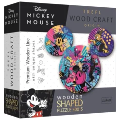 Explore the best puzzle in our collection Puzzle: Woodcraft: Disney Mickey Mouse 500+5 Piece (5900511201680)