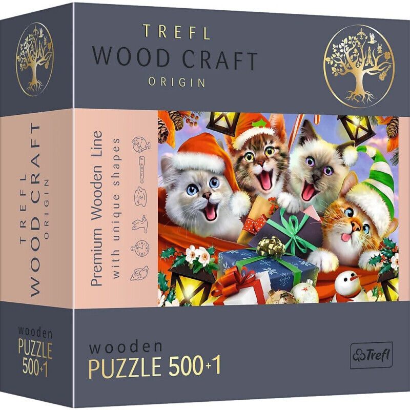 Explore the best puzzle in our collection Puzzle Christmas kitties – wooden (5900511201727)