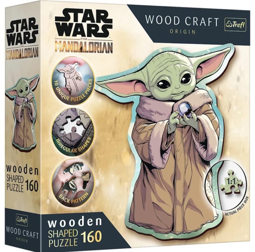 Explore the best puzzle in our collection Wooden puzzle 160 Grogu TREFL (5900511201857)