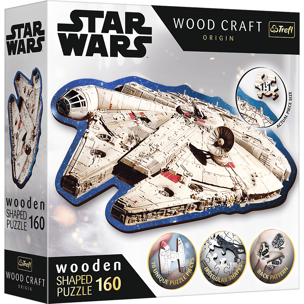 Explore the best puzzle in our collection Wooden puzzle 160 Sokół Millennium TREFL (5900511201895)