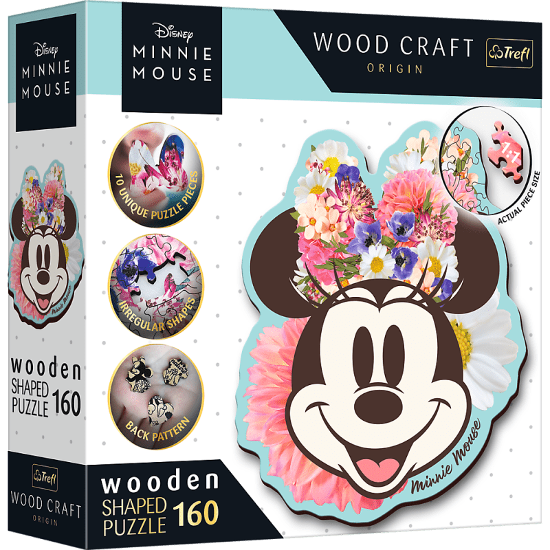 Explore the best puzzle in our collection Wooden puzzle 160 pieces Stylish Minnie Mouse Clubs (5900511201932)