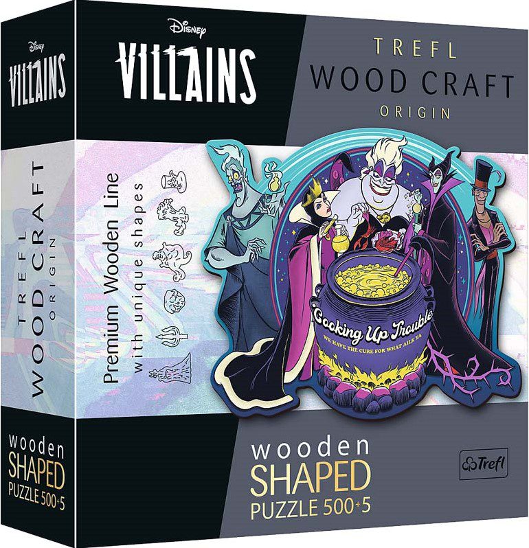 Explore the best puzzle in our collection Trefl Wood Craft Disney Villains Trouble when cooking 500+5 pieces wooden puzzle (5900511201963)