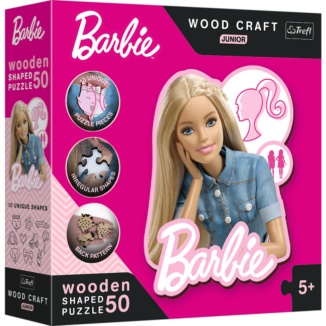 Explore the best puzzle in our collection Wooden puzzle 50 pieces Beautiful Barbie Trefl (5900511202014)